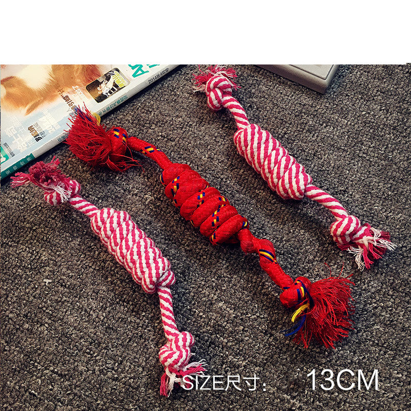 Pet Molar Bite Resistant Cotton Rope Dog Toy