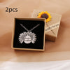 Sunshine Sunflower Necklace Women Men