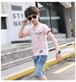 Children Clothing Summer Boys T-shirtDenim Shorts 2pcs