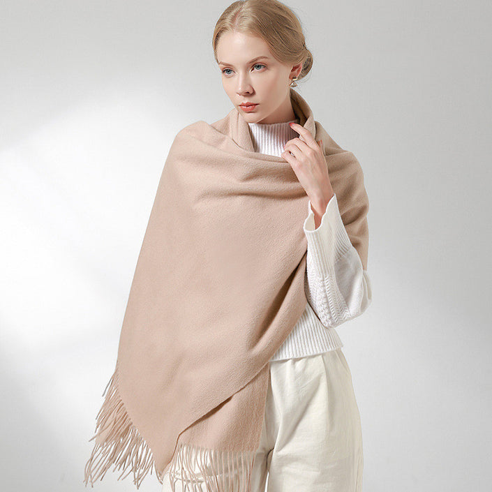 Fashion Personality Solid Wool Scarf Women