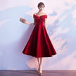 Wedding engagement red evening dress