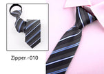 Men's Business Tie 6cm Collar Pull Peels Zipper Tie