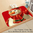 Christmas carpet flannel mat