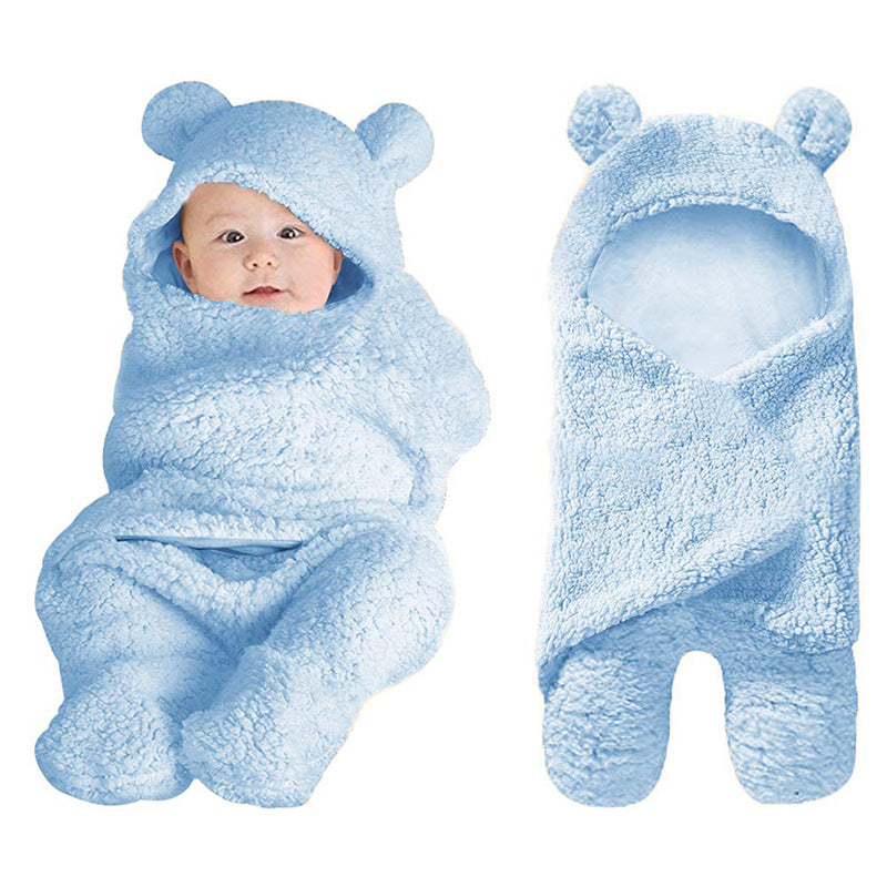 Baby Sleeping Bag Short Plush Padded Animal