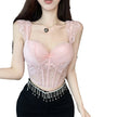 Mesh Bow Lace Camisole For Women