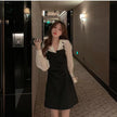 Women's Long-sleeved Shirt Waist Slimming Irregular Dress