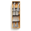 Kitchen Drawer Bamboo Grid Fork And Knife Storage Box