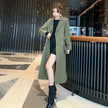 Women's Suit Collar Trench Coat Dress Women