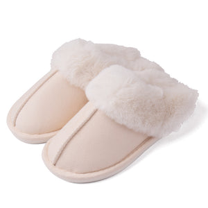 Fur Furry Slippers Women Winter Warm Plush House Shoes