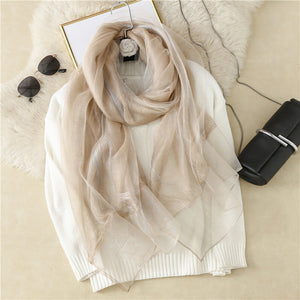 New Style Silk Casual Silk Scarf Women