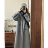 Mid-length Cashmere Coat Women's Casual Thickening