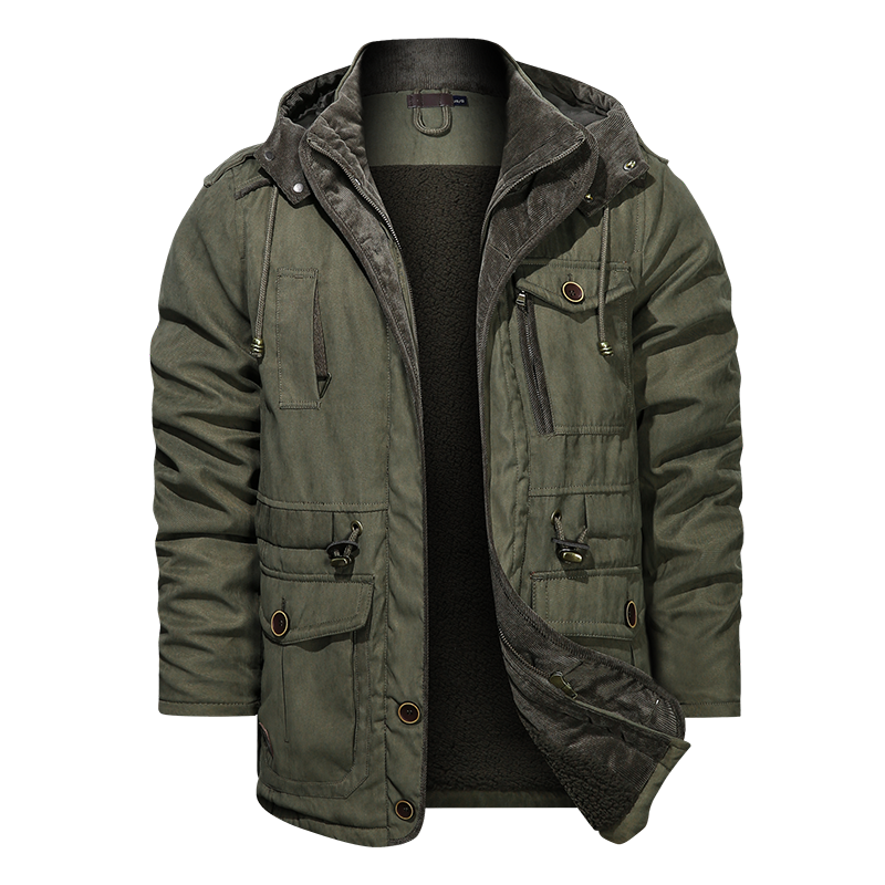 Jacket Men Cotton Casual Parkas Jacket Coat Men Brand Loose Parkas