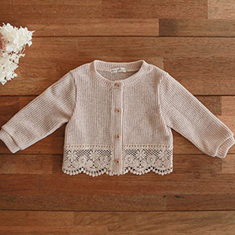 Children's Air-conditioned Shirt Knitted Long-sleeved Coat Shawl