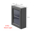 Solar Night Light Outdoor Decorative Garden Wall Lamp