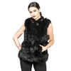 Women's Artificial Fur Splicing Coat