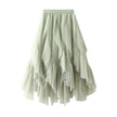 Women's Fashion Ruffles Yarn Skirt