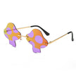 Mushroom Sunglasses Rimless Sunglasses Personality