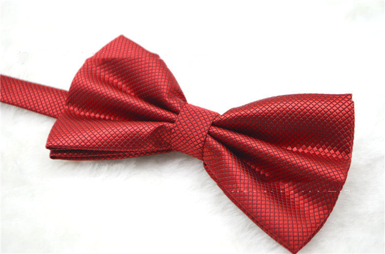 Men and women solid color bow tie