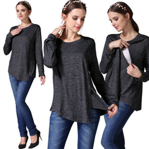 Multifunctional loose maternity clothes pregnant women mom hoodie