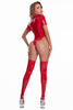 Bright Patent Leather Bodysuit High Elastic Leather PU