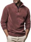 Half Zip Sweaters With Ethnic Style