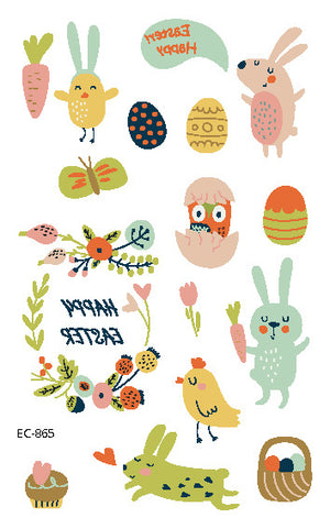 Children's Tattoo Sticker Egg Easter