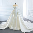 The Wedding Dress Wears Two Fishtail Tail Tube Tops, The Temperament Is Thin And Dreamy