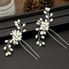 Ebay cross-border supply Korean bride handmade pearl crystal Clip Wedding headdress hairpin pin U