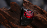 Alpcamers Vintage Red Stone Black Ring   Finger Jewelry