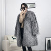 Mid-length Fox Fur Faux Fur Coat Women's Warm Leisure Overcoat