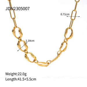 Ins Style Necklace Titanium Steel Irregular