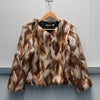 Short fox fur coat