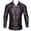 Long Sleeve Casual Flower Shirts For Men Designer Fit Dress Shirt BCY-05