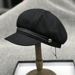 Big Head Circumference Woolen Octagonal Cap