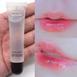 Clear tube colorless moisturizing lip oil