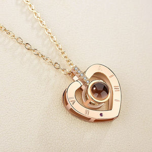 I Love You Necklace With Zircon In 100 Languages