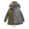 Large fur collar padded women's padded jacket