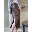 Women's Graceful And Fashionable High Waist A- Line Split Skirt