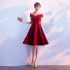 Wedding engagement red evening dress