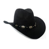 Punk Style Cowboy Hats And Felt For Men And Women