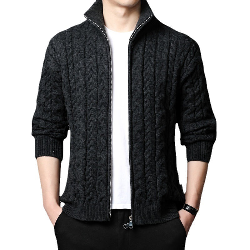 Men's Thread Knitted Vest Coat Loose Outer Sweater