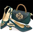 Casual French Style Small Square Pointed Toe Slingback High Heels Women's Shoes And Bags Suit