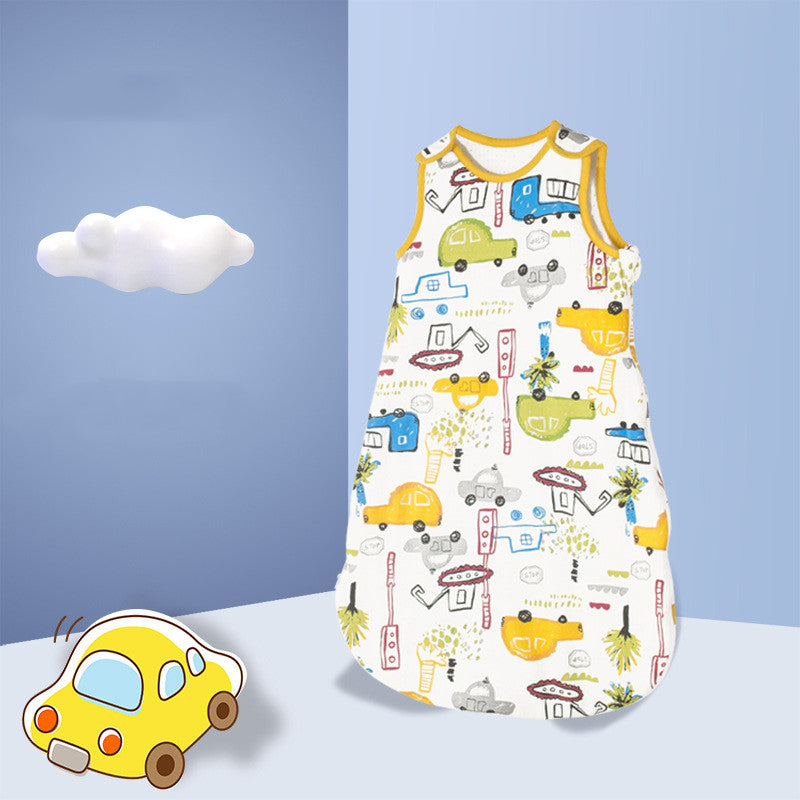 Baby Vest Sleeping Bag Spring And Autumn Quilted Children Mushroom Pajamas