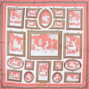 Carriage twill silk scarf