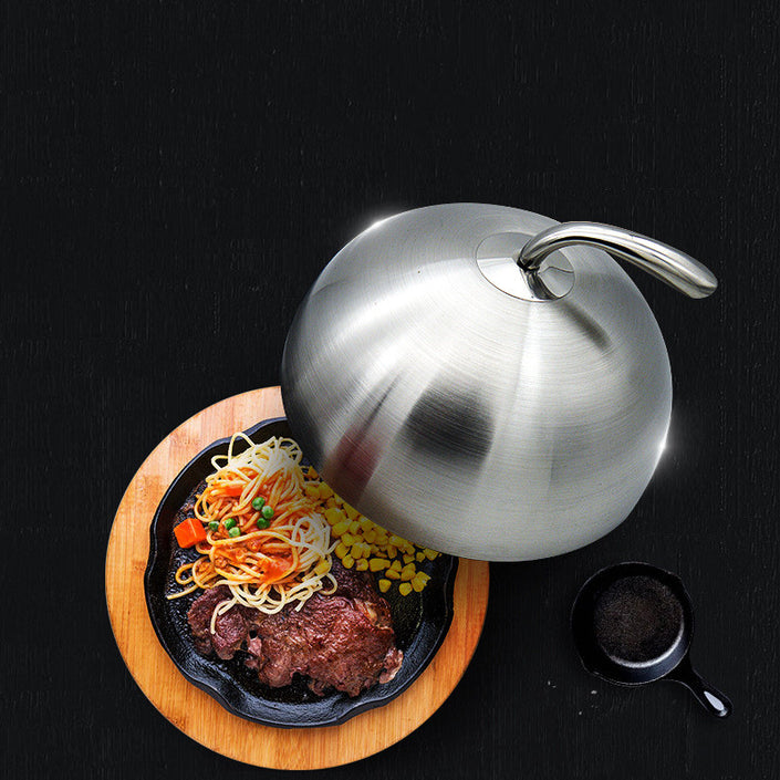 Stainless Steel Round Steak Grill Cover