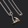 Jewelry Necklace Stainless Steel Axe Pendant Titanium Steel Orchid Chain Men