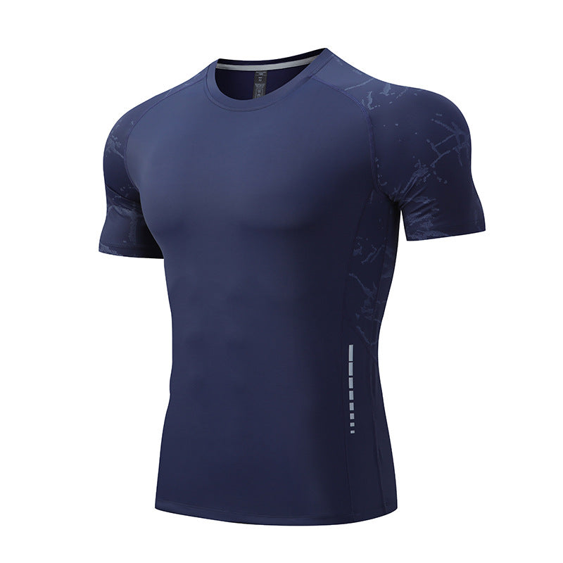 Ice Silk Short Sleeve Sports Top Men's Quick Drying Clothes Running Fitness T-shirt