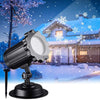 LED Christmas Blizzard Snowflake Laser Light Snowfall Projector Moving Snow Garden Laser Projectors Lamp For New Year Party Decor Lawn Lamps