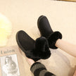 Snow Boots For Women Winter Warm Slip On Fluffy Platform Comfy