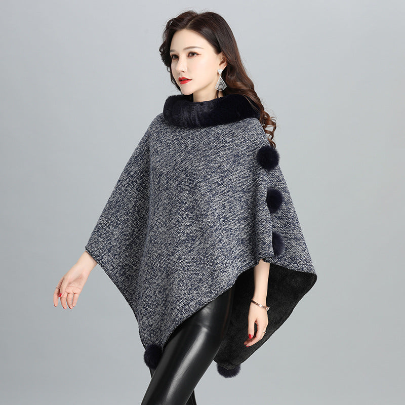 Fashion Faux Fur Jacket Women Shawl Scarf